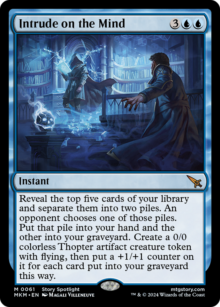 Intrude on the Mind [Murders at Karlov Manor] Magic: The Gathering