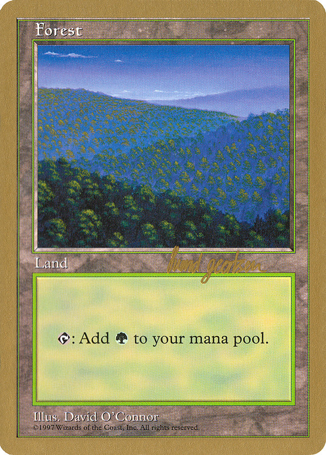 Forest (418) (Svend Geertsen) [World Championship Decks 1997] Magic: The Gathering