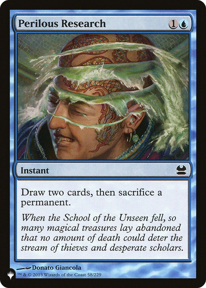 Perilous Research [The List] Magic: The Gathering