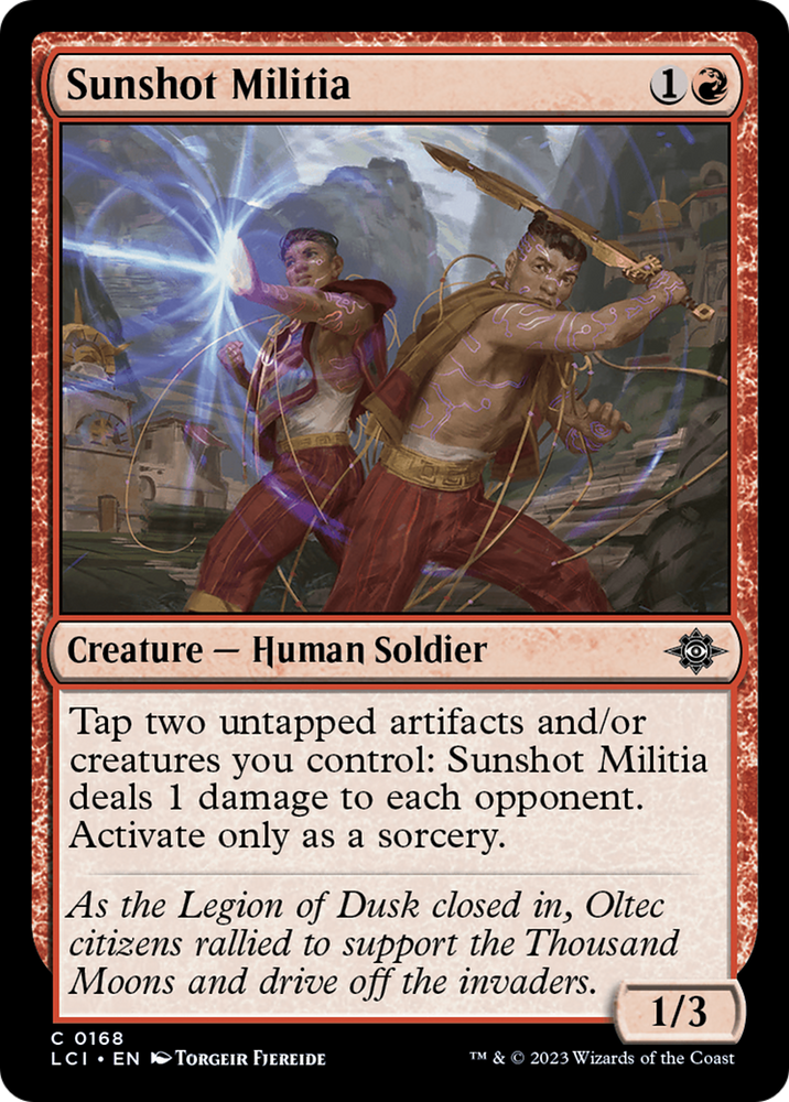 Sunshot Militia [The Lost Caverns of Ixalan] Magic: The Gathering