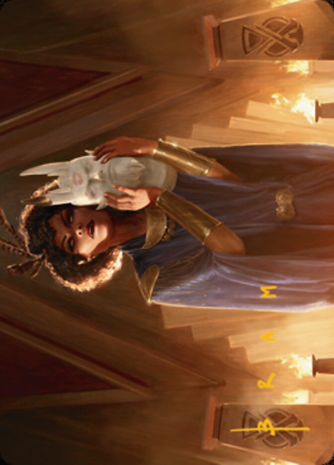 Cormela, Glamour Thief Art Card (Gold-Stamped Signature) [Streets of New Capenna Art Series] Magic: The Gathering