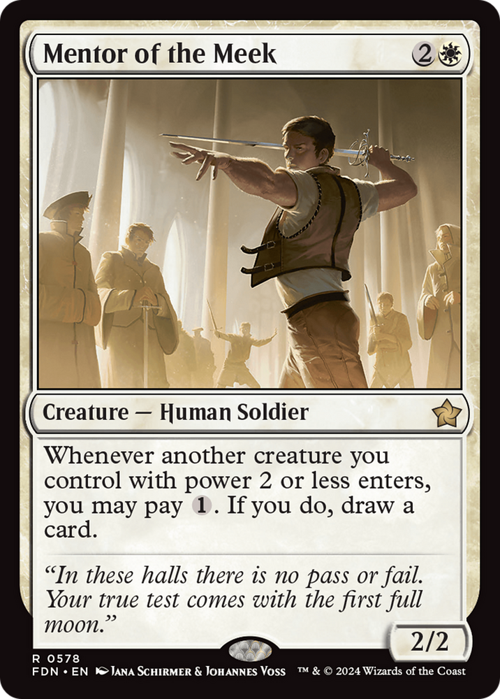 Mentor of the Meek [Foundations] Magic: The Gathering