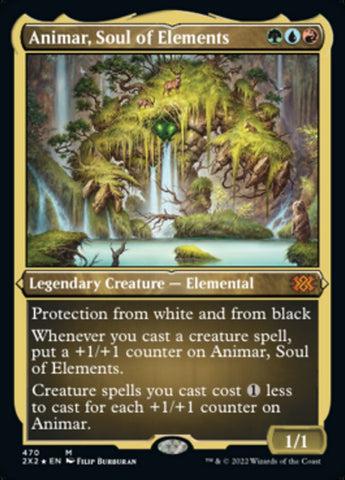 Animar, Soul of Elements (Foil Etched) [Double Masters 2022] Magic: The Gathering