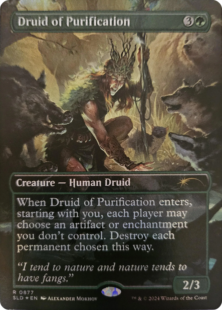 Druid of Purification (Rainbow Foil) [Secret Lair Drop Series] Magic: The Gathering