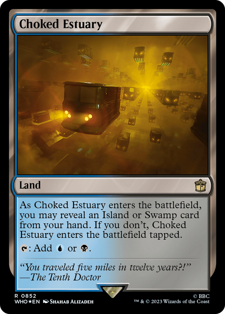 Choked Estuary (Surge Foil) [Doctor Who] Magic: The Gathering