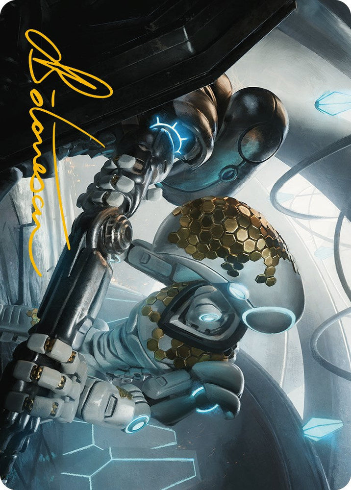 Myr Kinsmith Art Card (Gold-Stamped Signature) [Phyrexia: All Will Be One Art Series] Magic: The Gathering