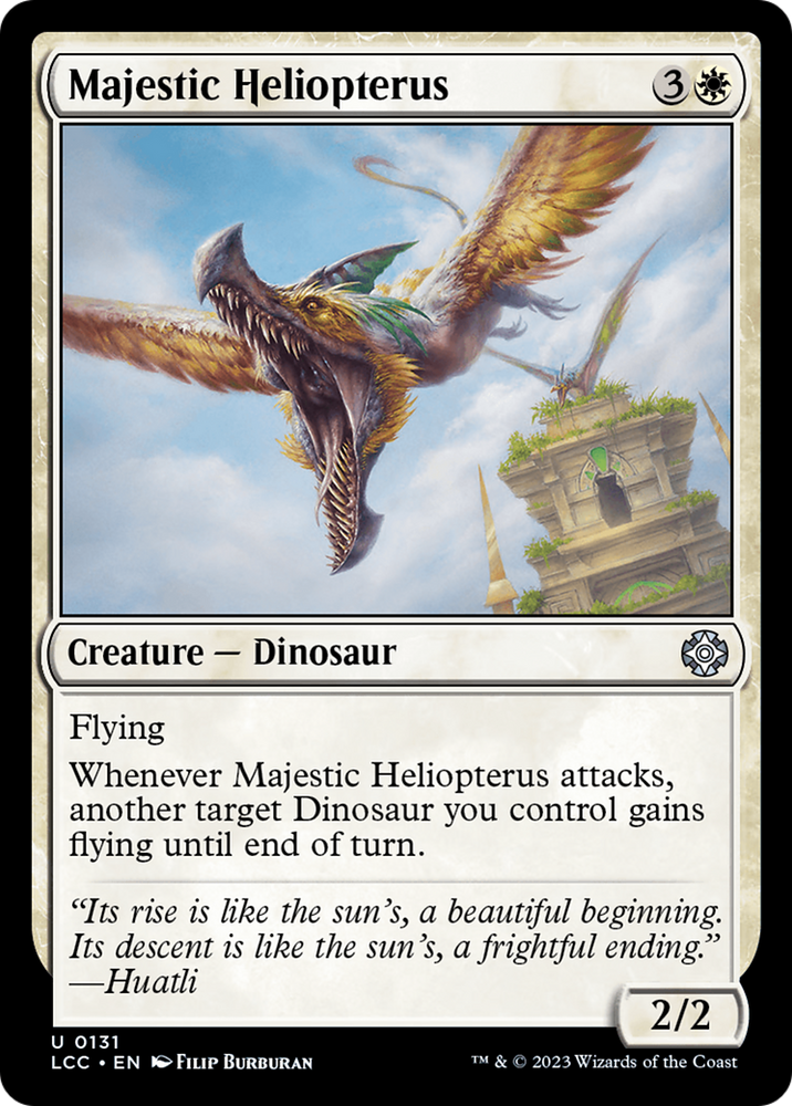 Majestic Heliopterus [The Lost Caverns of Ixalan Commander] Magic: The Gathering