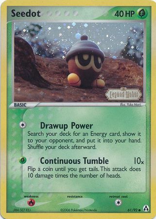 Seedot (61/92) (Stamped) [EX: Legend Maker] Pokémon
