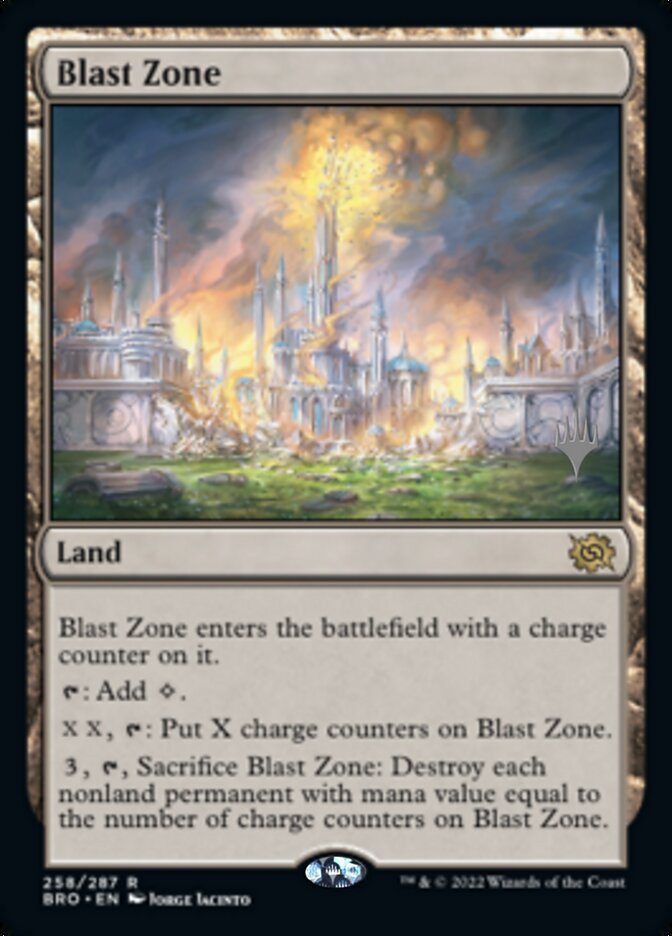 Blast Zone (Promo Pack) [The Brothers' War Promos] Magic: The Gathering
