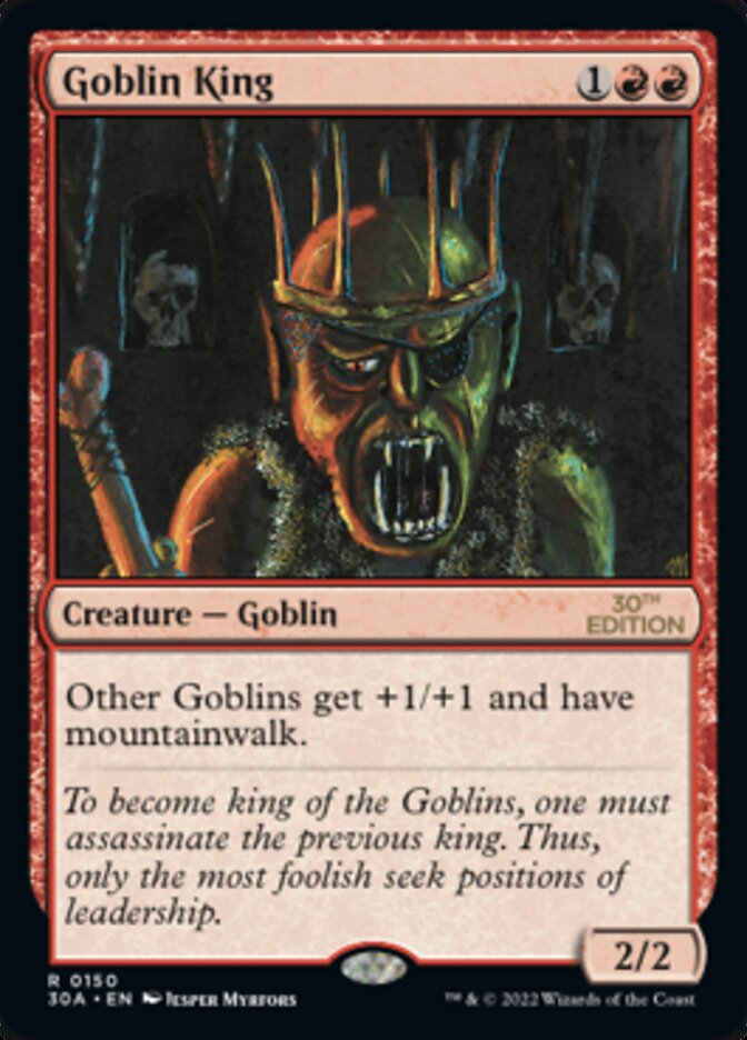 Goblin King [30th Anniversary Edition] Magic: The Gathering