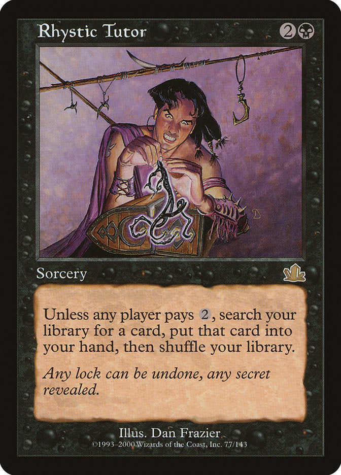 Rhystic Tutor [Prophecy] Magic: The Gathering