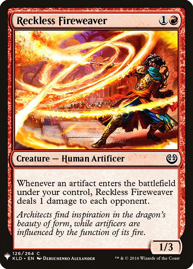 Reckless Fireweaver [Mystery Booster] Magic: The Gathering
