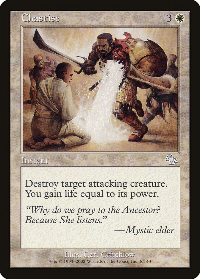 Chastise [Judgment] Magic: The Gathering