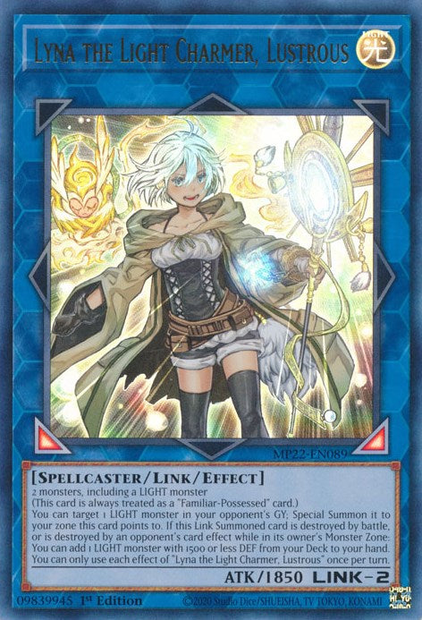 Lyna the Light Charmer, Lustrous [MP22-EN089] Ultra Rare - Yugioh Cards For Your TCG Needs!