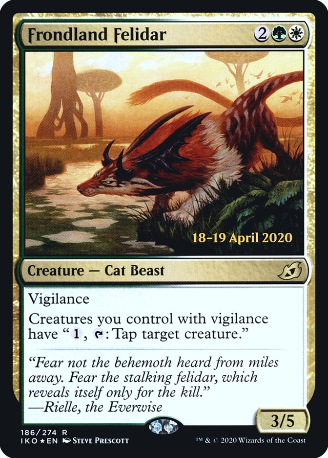 Frondland Felidar [Ikoria: Lair of Behemoths Prerelease Promos] Magic: The Gathering
