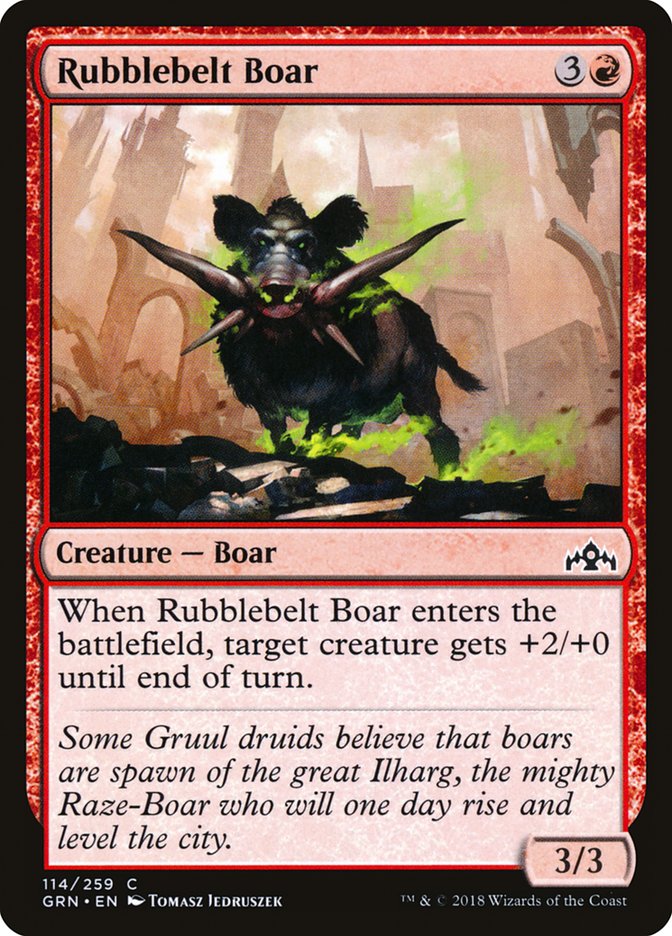 Rubblebelt Boar [Guilds of Ravnica] Magic: The Gathering