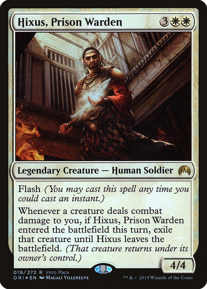 Hixus, Prison Warden (Intro Pack) [Magic Origins Promos] Magic: The Gathering