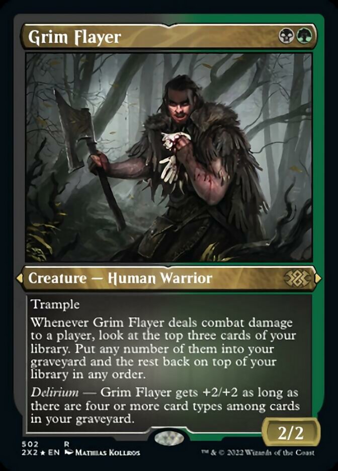 Grim Flayer (Foil Etched) [Double Masters 2022] Magic: The Gathering