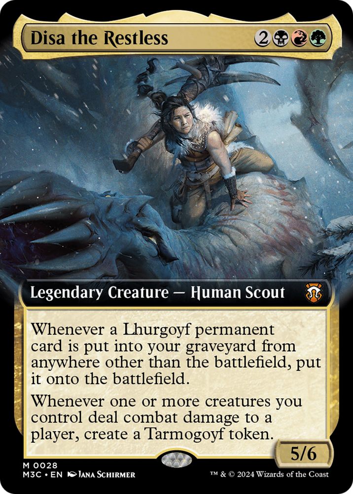 Disa the Restless (Extended Art) [Modern Horizons 3 Commander] Magic: The Gathering