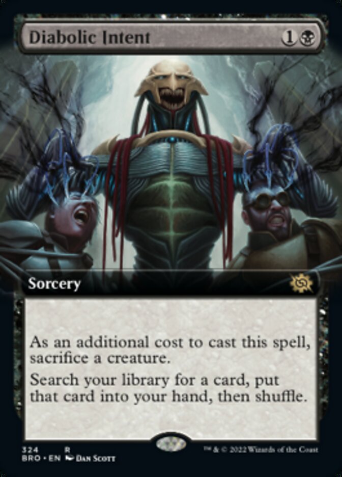 Diabolic Intent (Extended Art) [The Brothers' War] Magic: The Gathering
