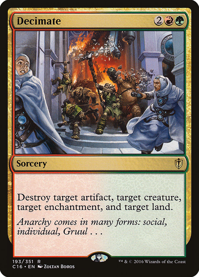 Decimate [Commander 2016] Magic: The Gathering