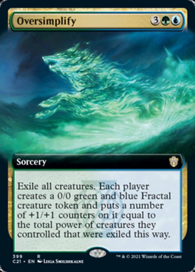Oversimplify (Extended Art) [Commander 2021] Magic: The Gathering