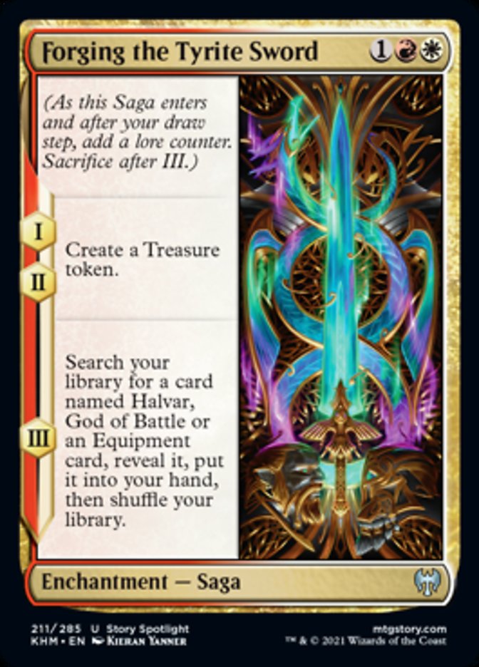 Forging the Tyrite Sword [Kaldheim] Magic: The Gathering