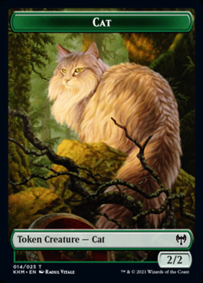 Cat Token [Kaldheim Tokens] Magic: The Gathering