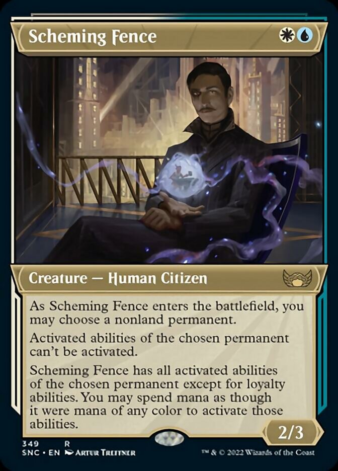 Scheming Fence (Showcase Art Deco) [Streets of New Capenna] Magic: The Gathering