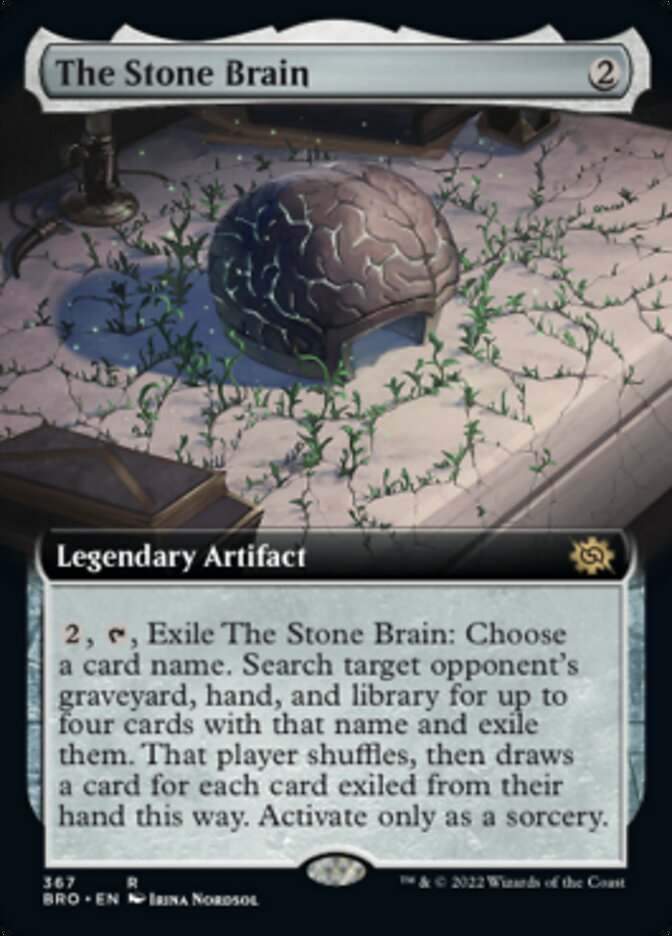 The Stone Brain (Extended Art) [The Brothers' War] Magic: The Gathering