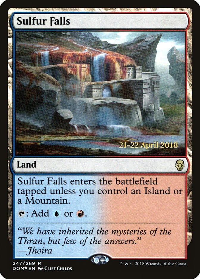 Sulfur Falls [Dominaria Prerelease Promos] Magic: The Gathering