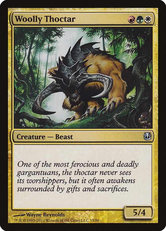 Woolly Thoctar [Duel Decks: Ajani vs. Nicol Bolas] Magic: The Gathering