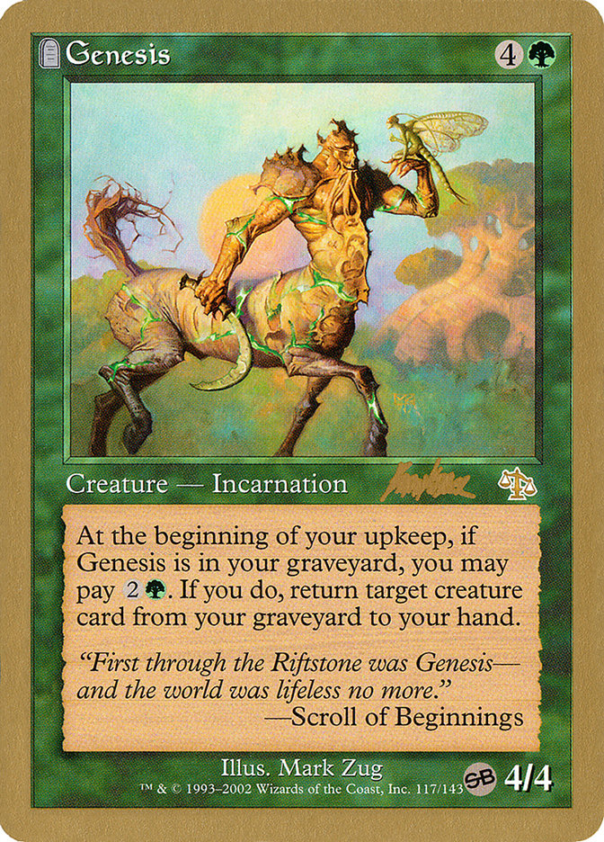 Genesis (Brian Kibler) (SB) [World Championship Decks 2002] Magic: The Gathering
