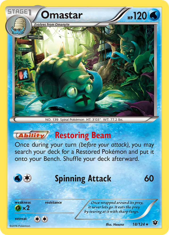 Omastar (18/124) [XY: Fates Collide] Pokémon