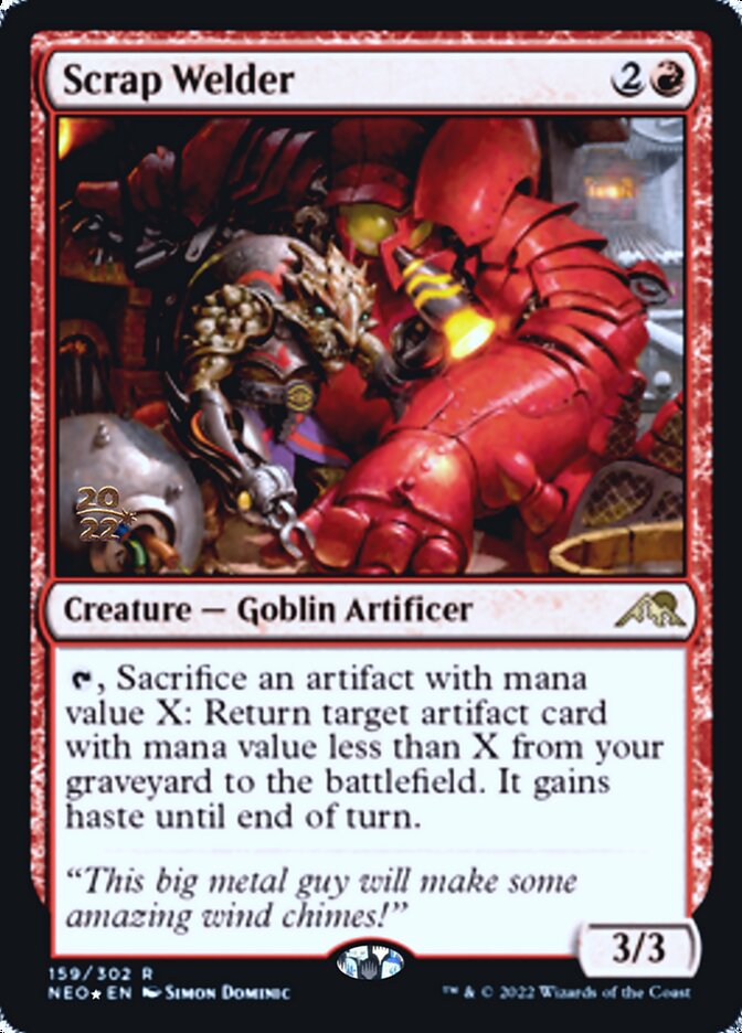 Scrap Welder [Kamigawa: Neon Dynasty Prerelease Promos] Magic: The Gathering