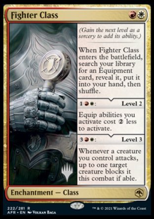 Fighter Class (Promo Pack) [Dungeons & Dragons: Adventures in the Forgotten Realms Promos] Magic: The Gathering