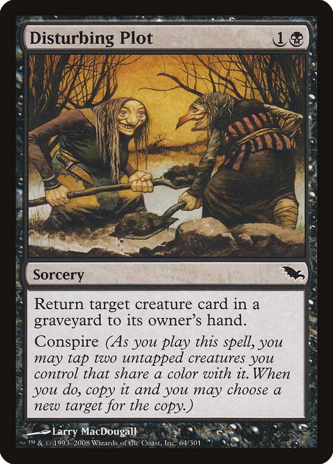 Disturbing Plot [Shadowmoor] Magic: The Gathering