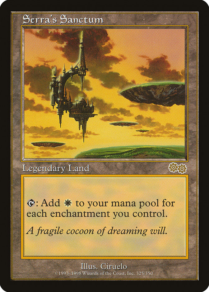 Serra's Sanctum [Urza's Saga] Magic: The Gathering