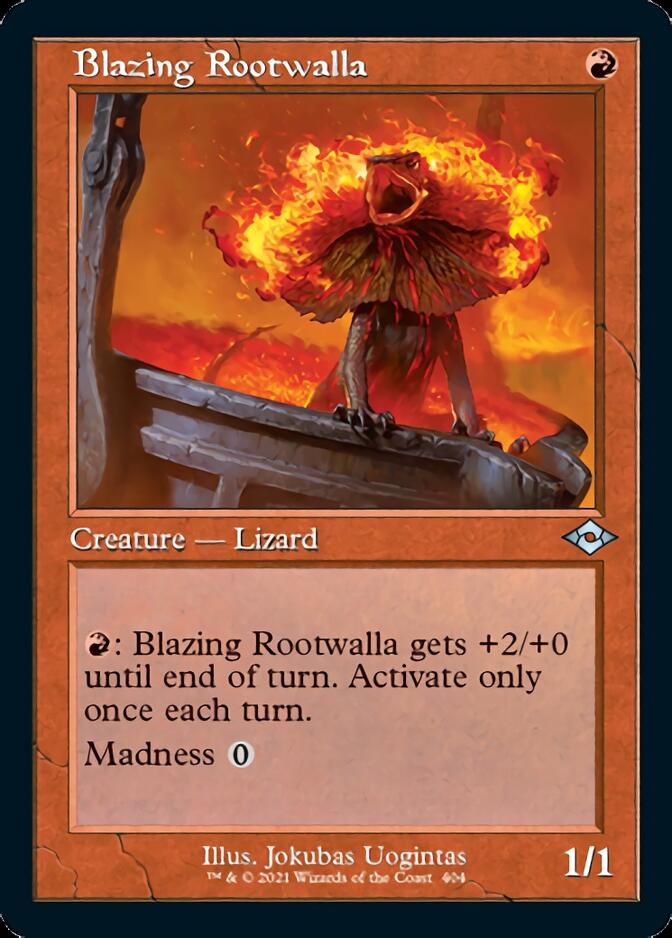 Blazing Rootwalla (Retro) [Modern Horizons 2] Magic: The Gathering