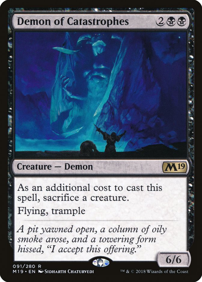 Demon of Catastrophes [Core Set 2019] Magic: The Gathering