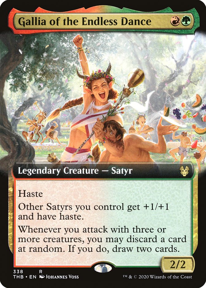 Gallia of the Endless Dance (Extended Art) [Theros Beyond Death] Magic: The Gathering