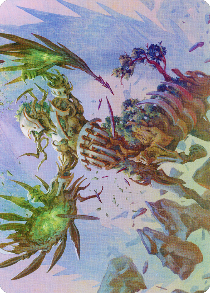 Botanical Brawler Art Card [March of the Machine Art Series] Magic: The Gathering