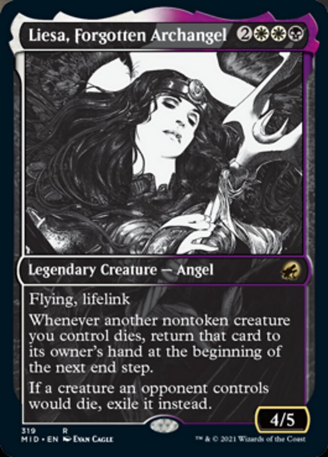Liesa, Forgotten Archangel (Showcase Eternal Night) [Innistrad: Midnight Hunt] Magic: The Gathering