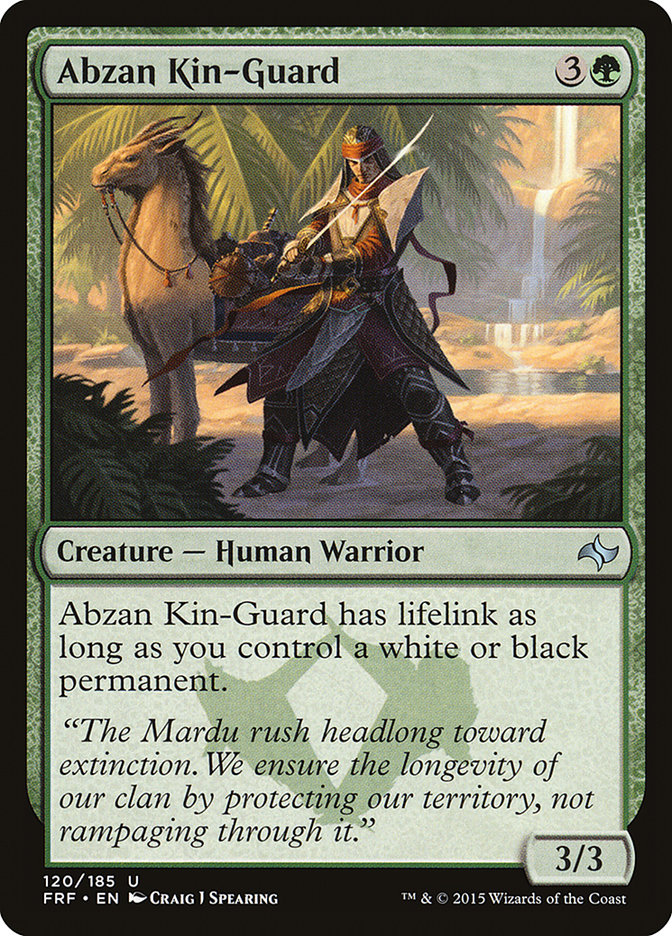 Abzan Kin-Guard [Fate Reforged] Magic: The Gathering