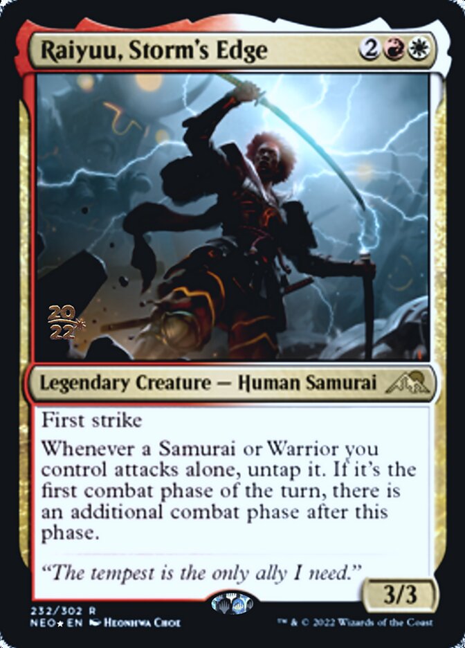 Raiyuu, Storm's Edge [Kamigawa: Neon Dynasty Prerelease Promos] Magic: The Gathering