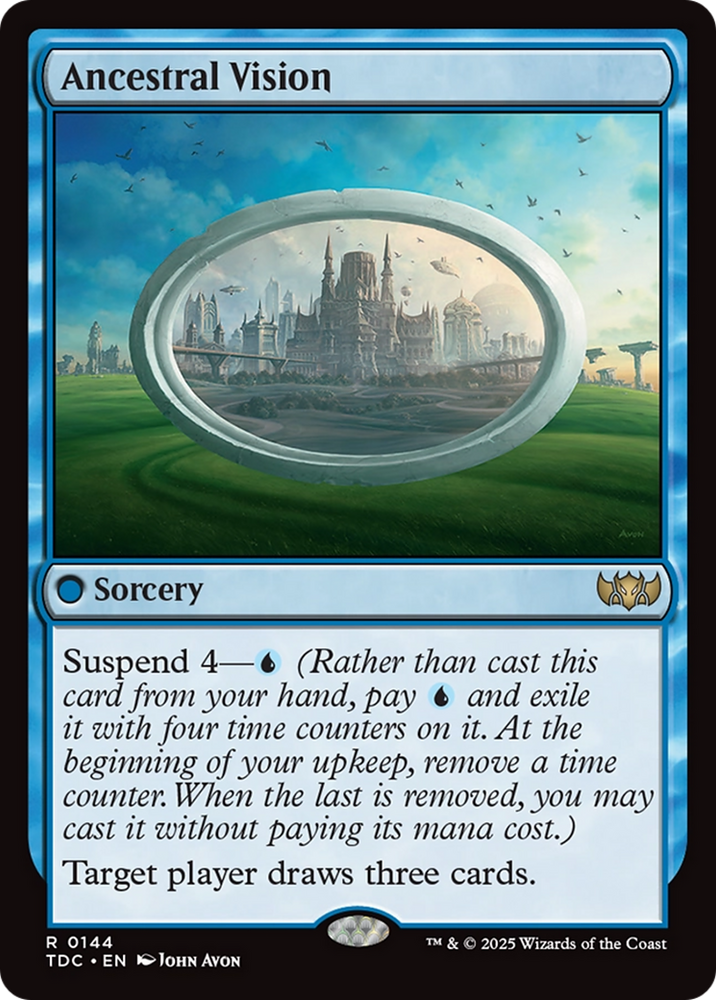 Ancestral Vision [Tarkir: Dragonstorm Commander] Magic: The Gathering