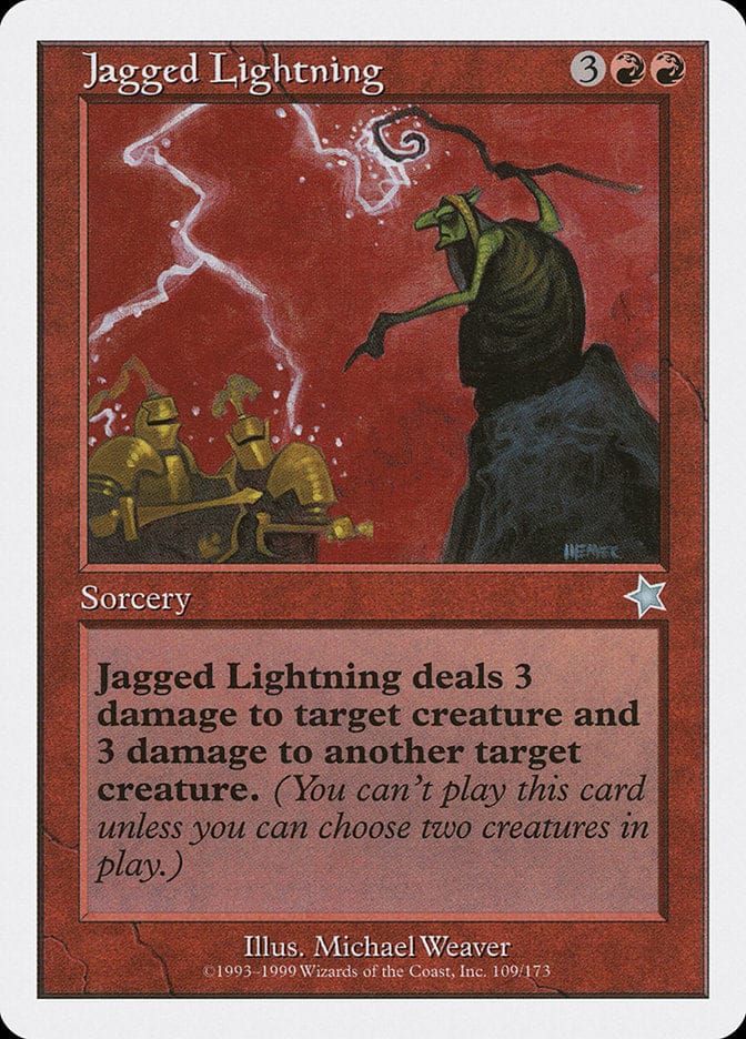 Jagged Lightning [Starter 1999] Magic: The Gathering