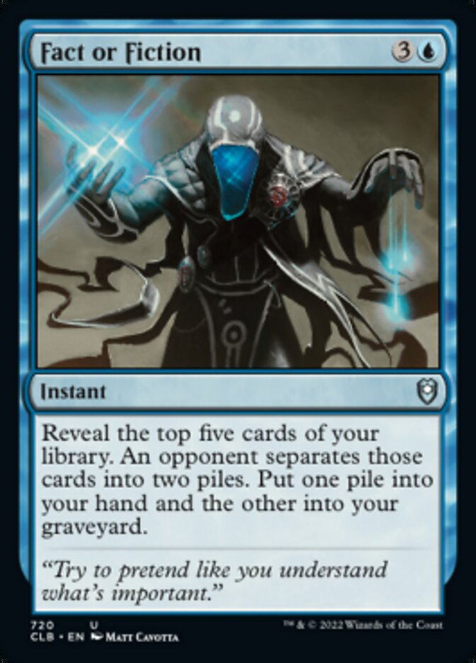 Fact or Fiction [Commander Legends: Battle for Baldur's Gate] Magic: The Gathering
