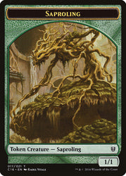 Saproling (016) // Saproling (017) Double-Sided Token [Commander 2016 Tokens] Magic: The Gathering