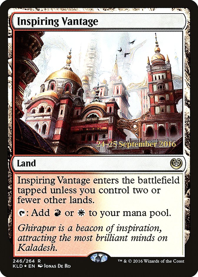 Inspiring Vantage [Kaladesh Prerelease Promos] Magic: The Gathering